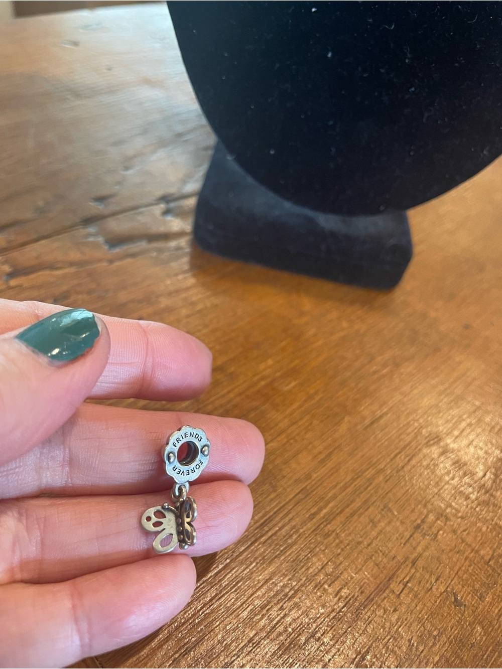 Pandora Silver 'Friends Forever' Butterfly Charm Pendant
